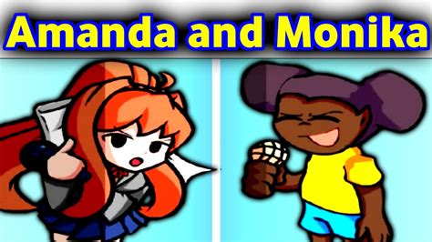 Friday Night Funkin Glitchy Rivals Unlikely Rivals Amanda And Monika