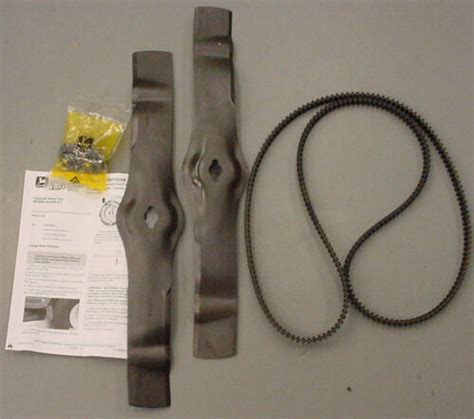 JOHN DEERE 42 Freedom Deck Blade And Belt Kit AM130172 M150717 GT LX