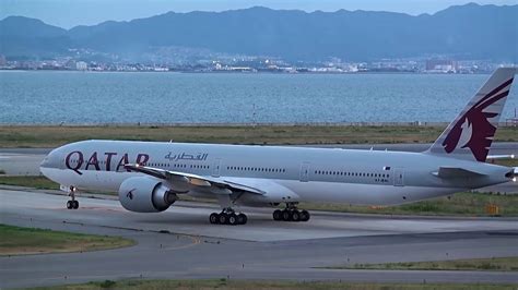 Qatar Airways Boeing 777 300ER Landing And Takeoff On Doha Int