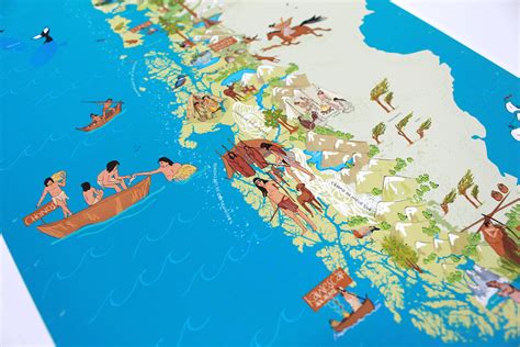 Mapa Ilustrado Pueblos Originarios Editorial Compass