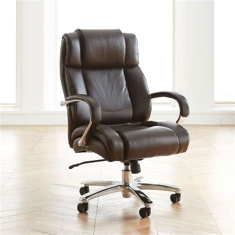 Brylanehome Big And Tall Chrome Finish Office Chair Extra Wide