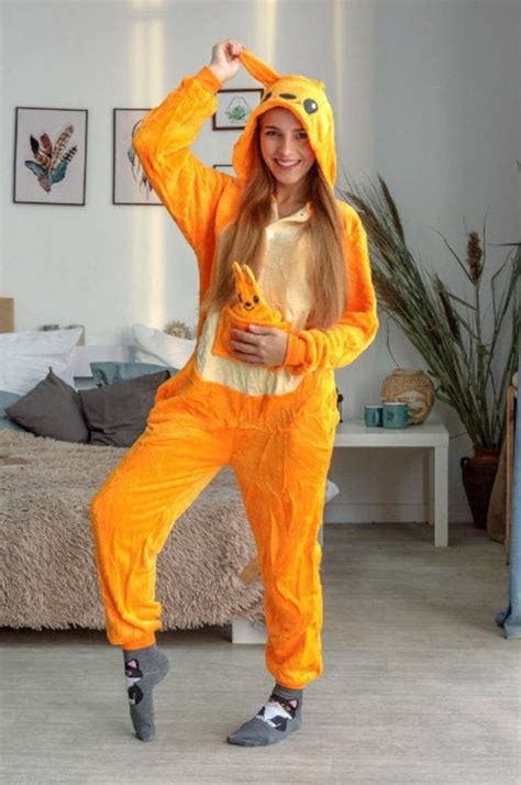 Kangaroo Onesie Kangaroo Costume Kigurumi Adult Onesie Onesies For