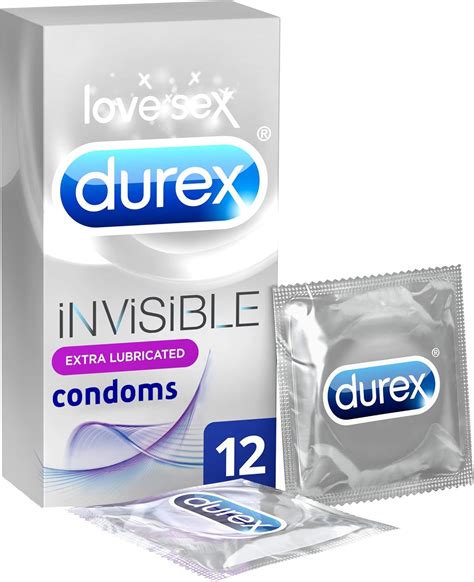 DUREX Invisible Extra Lubricado 12 Preservativos versión inglesa