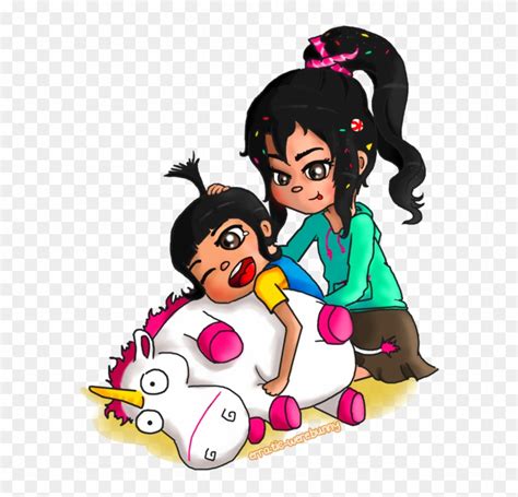 Agnes Vanellope By Erratic Werebunny Agnes From Despicable Me Porn Free Transparent Png