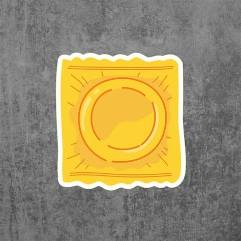 Condom Wrapper Sticker Playful Safe Sex Novelty Decal For Laptops And Gifts Etsy