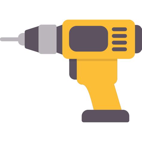 Drill Free Construction And Tools Icons