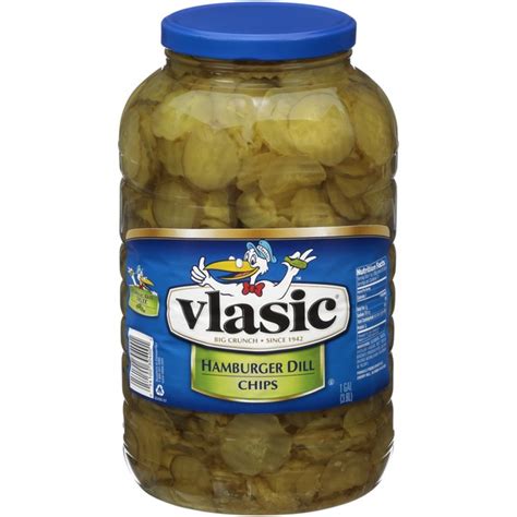 Vlasic Hamburger Dill Chips Hamburger Dill Pickle Chips 1 Gal Instacart