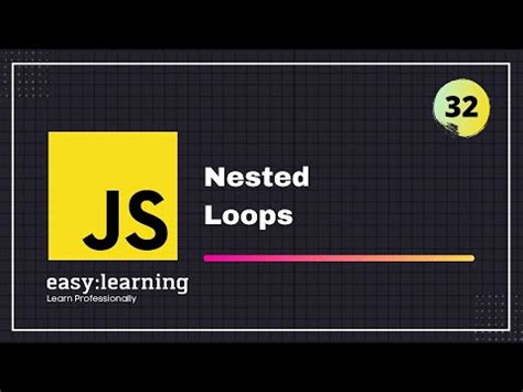 JavaScript For Beginners A Z 32 Nested Loops JavaScript Loops