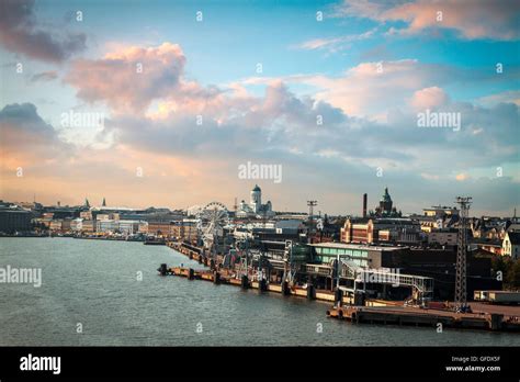 Port In Helsinki City Finland North Europe Stock Photo Alamy