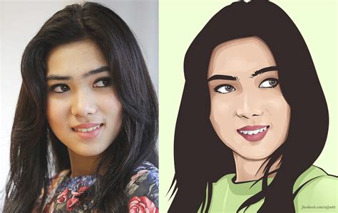 BASIC VECTOR VEXEL PHOTOSHOP TUTORIAL FACE (Isyana Sarasvati) - rafy A