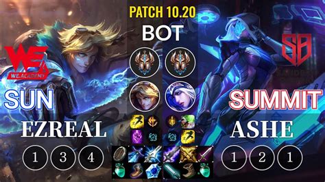 Wea Sun Ezreal Vs Sb Summit Ashe Kr Patch Youtube