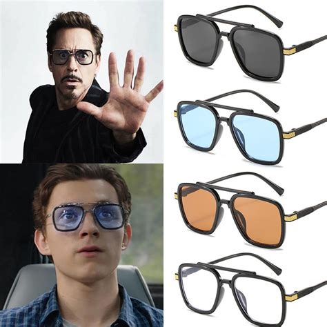 Ready Stockshades Sunglasses For Men Iron Man Glasses Rectangle