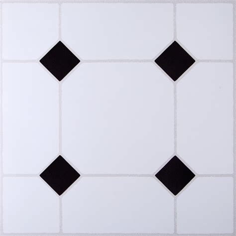 Black And White Linoleum Tile