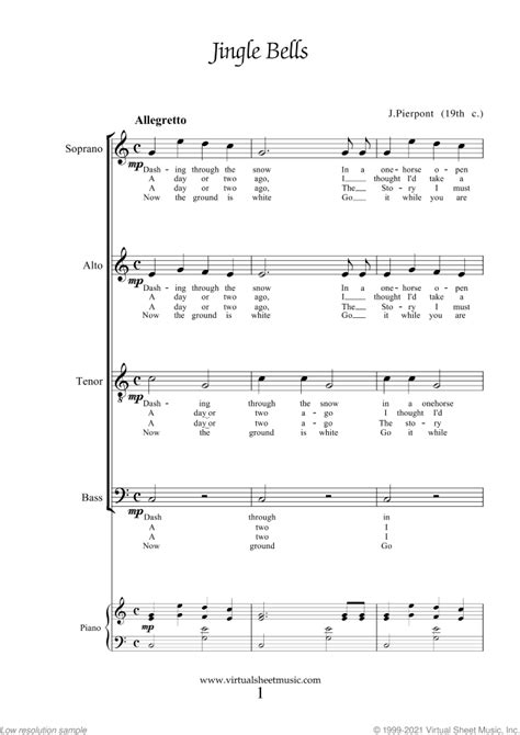 Christmas Choir Sheet Music Carols & Songs (PDF)