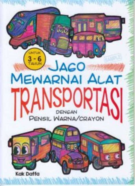 Jual Buku Jago Mewarnai Alat Transportasi Dengan Pensil Warna Crayon Di