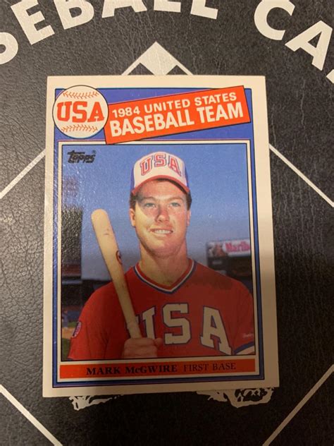 Mark McGwire 1984 USA Baseball Team Ungraded 1985 Topps