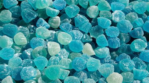 HD wallpaper: teal candies wallpaper, fruit candy, sweet, powdered sugar, blue | Wallpaper Flare