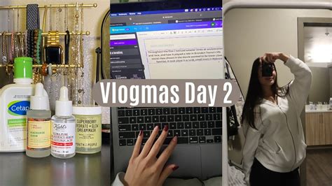 Vlogmas Day 2 Studying For Finals How I Keep My Skin Clear PR