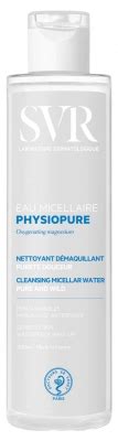 SVR Physiopure Agua Micelar Limpiadora Desmaquillante Pureza Suavidad