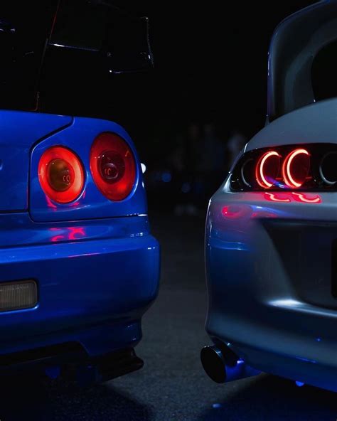 Nissan R34 Skyline And Mk4 Supra Wallpaper