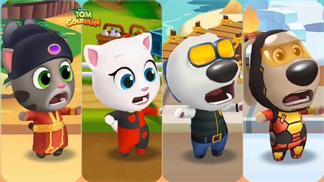 Talking Tom Gold Run Fortune Tom Vs Carnival Angela Vs Deputy Hank Vs