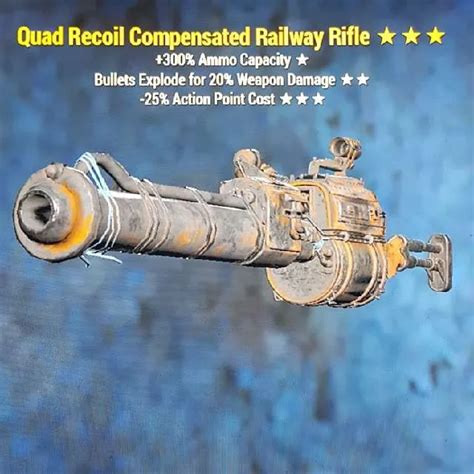 Weapon Qe25 Railway Fallout 76 Game Items Gameflip