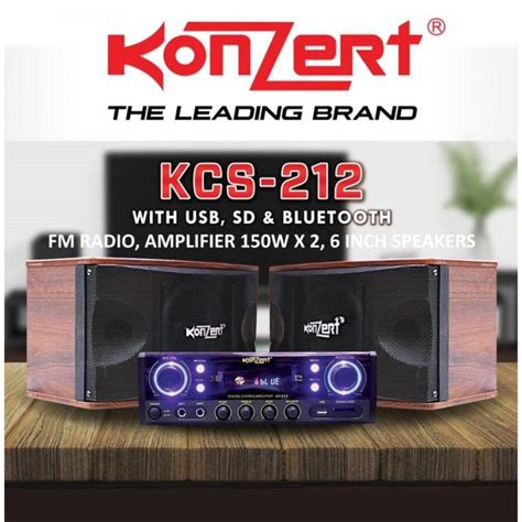 Konzert KCS 212 Micro Component System With 2 6 Inch Speakers 150W X 2