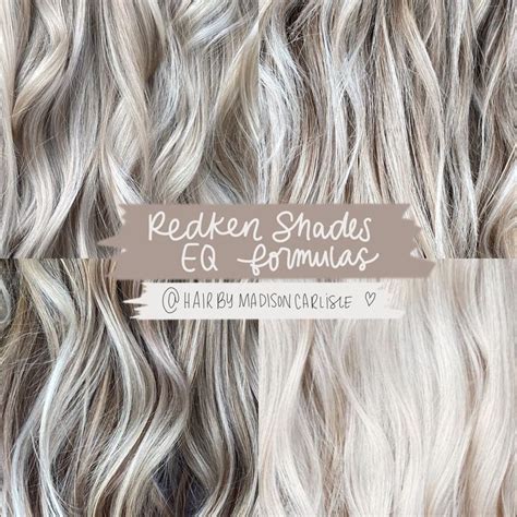 Redken Shades Eq Formulas Icy Blonde Hair Fall Hair Trends White