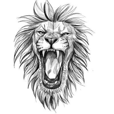 Lion Tattoo Stencils | Lion head tattoos, Lion tattoo design, Lion tattoo