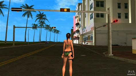 Lara Croft Camo Bikini For GTA Vice City