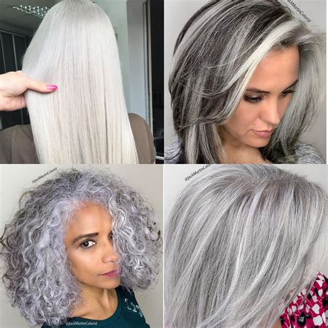 Ash Grey Hair Color Chart