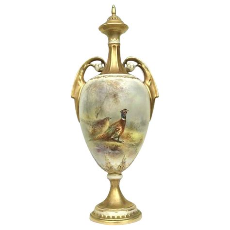 Antique Royal Worcester Fruit Vase By Shuck For Sale At 1stdibs Royal Worcester Vases For Sale