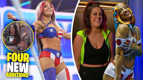 Bayley Stuns Damage Ctrl With Sasha Banks Lwo Gets Four Additions