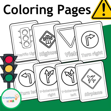 Traffic Signs Coloring Pages | Made By Teachers