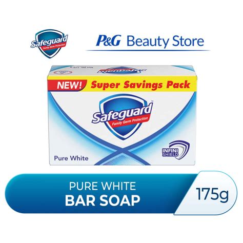 Safeguard Body Bar Soap Pure White Lemon Fresh With Vitamin C Floral