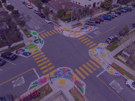 Increasing Student Safety With Traffic Calming Art Asphalt Art