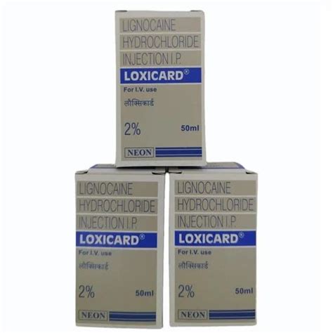 Loxicard Lignocaine Hydrochloride Injection I P Prescription