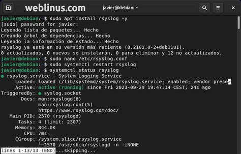 Como Configurar Un Servidor De Registros Con Syslog Weblinus