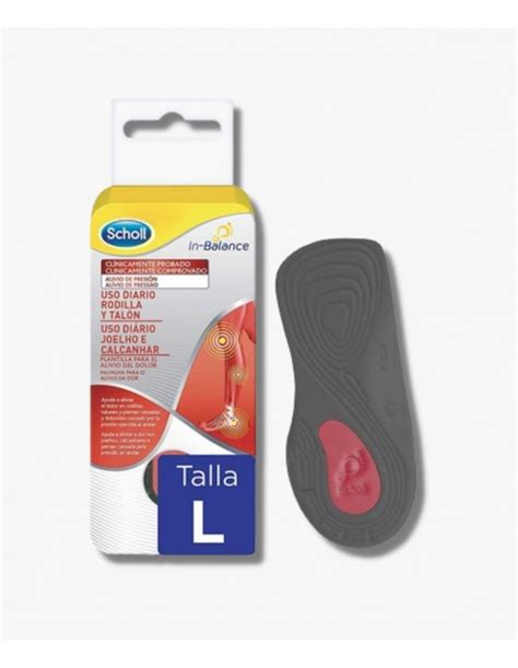 Dr Scholl Plantilla Uso Diario Rodilla y Talón Scholl Talla L