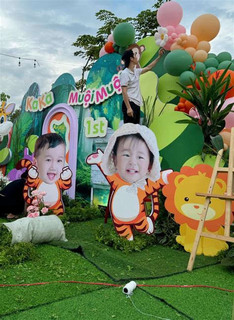 Cặp bố bỉm hot nhất miền Tây Hà Trí Quang Thanh Đoàn trang trí biệt