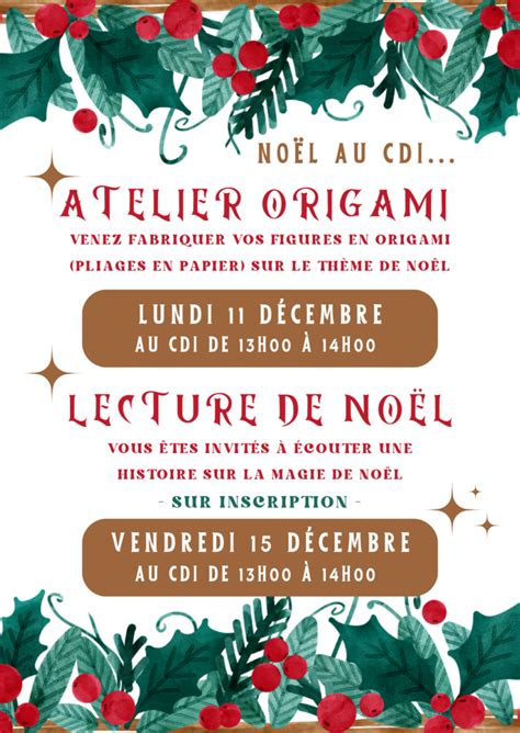 C est Noël au CDI Collège du Val de Saye