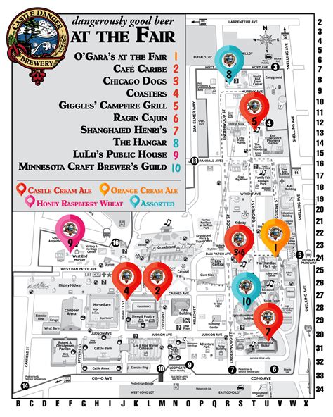 2022 Minnesota State Fair Map Castle Danger Brewing