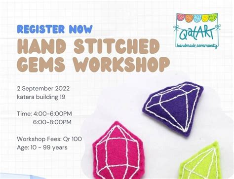 Hand Stitched Gems Workshop At Katara Qatar Events
