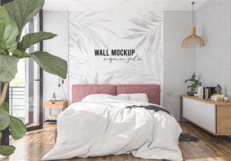 Wallpaper Mockup White Wall Mockup Creative Market