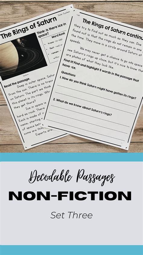 Decodable Reading Passages Non Fiction Comprehension Set 3 Artofit