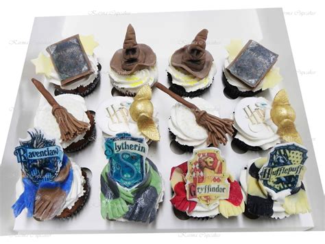 Harry Potter Cupcakes With Handmade Toppers Karma Cupcakes