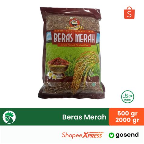 Jual Beras Merah Enak Kemasan 2kg Dan 500g Shopee Indonesia