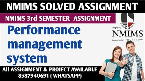 Performance Management System Solved Assignment Nmims Rd Semester