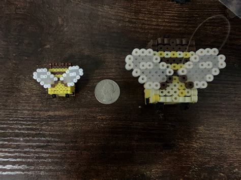 Minecraft Bee Perler Beads 3d Template