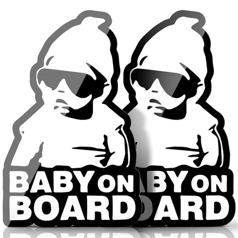 Amazon Baby On Board Sticker For Cars Funny Baby Carlos Hangover